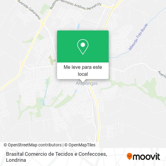 Brasital Comercio de Tecidos e Confeccoes mapa