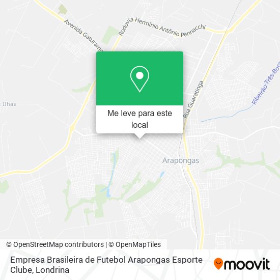 Empresa Brasileira de Futebol Arapongas Esporte Clube mapa