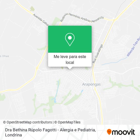 Dra Bethina Rúpolo Fagotti - Alergia e Pediatria mapa