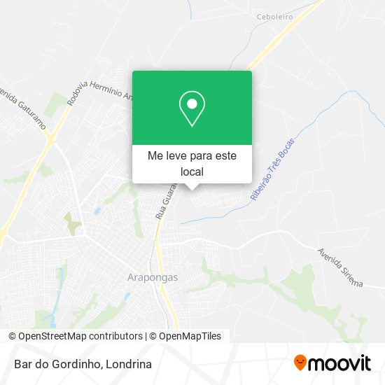 Bar do Gordinho mapa