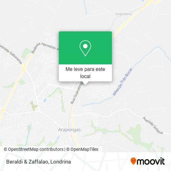 Beraldi & Zaffalao mapa