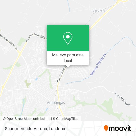 Supermercado Verona mapa