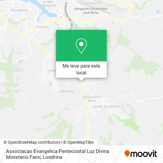 Associacao Evangelica Pentecostal Luz Divina Ministerio Fami mapa