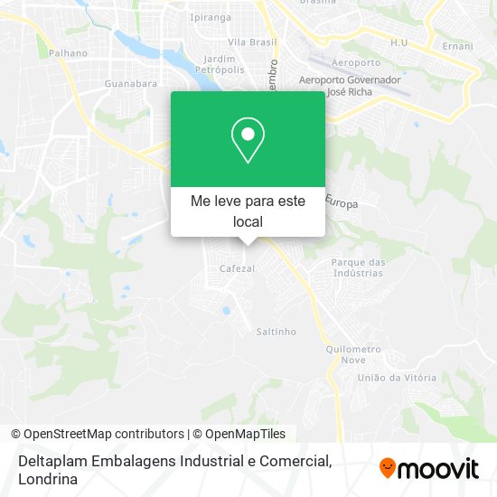 Deltaplam Embalagens Industrial e Comercial mapa