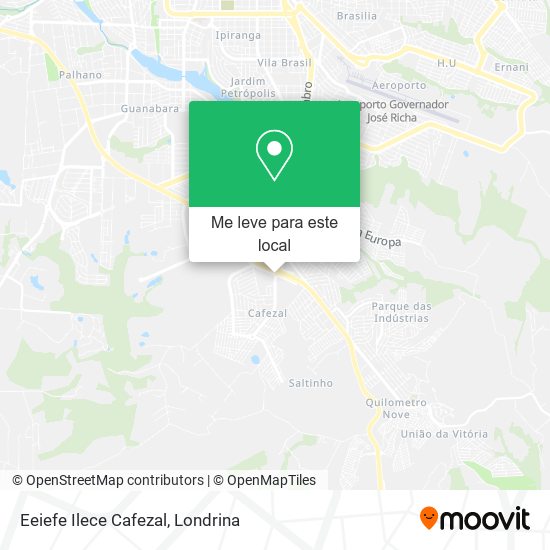 Eeiefe Ilece Cafezal mapa