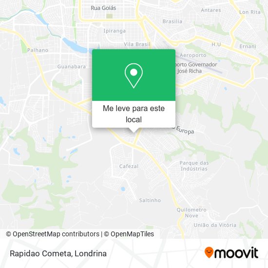 Rapidao Cometa mapa
