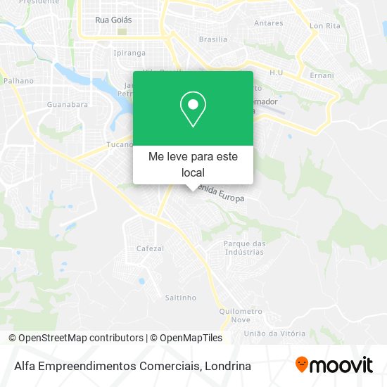 Alfa Empreendimentos Comerciais mapa