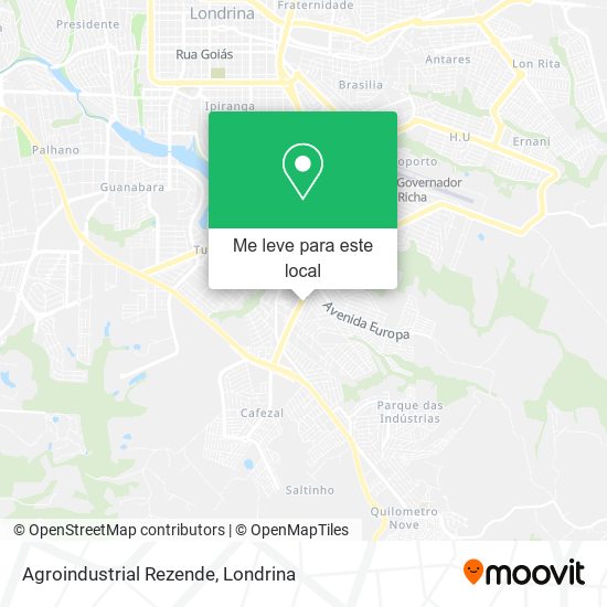 Agroindustrial Rezende mapa