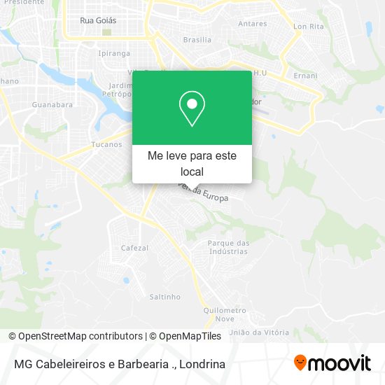 MG Cabeleireiros e Barbearia . mapa