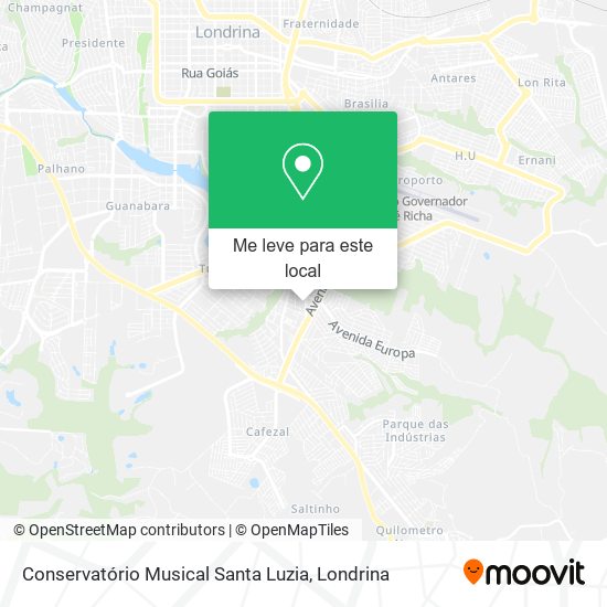 Conservatório Musical Santa Luzia mapa