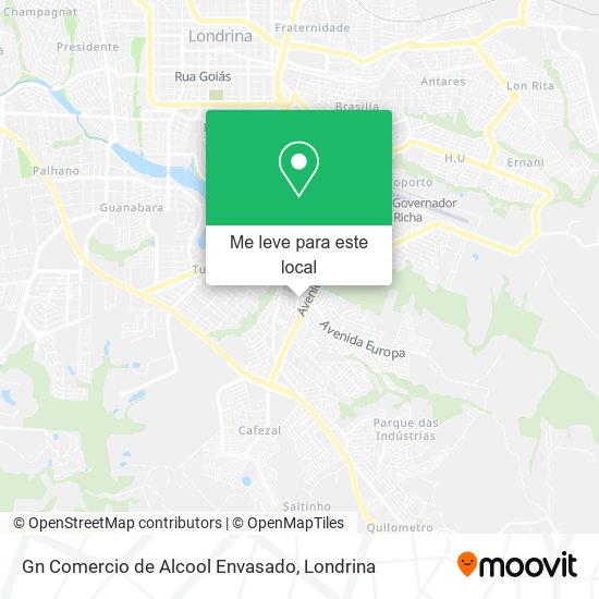 Gn Comercio de Alcool Envasado mapa