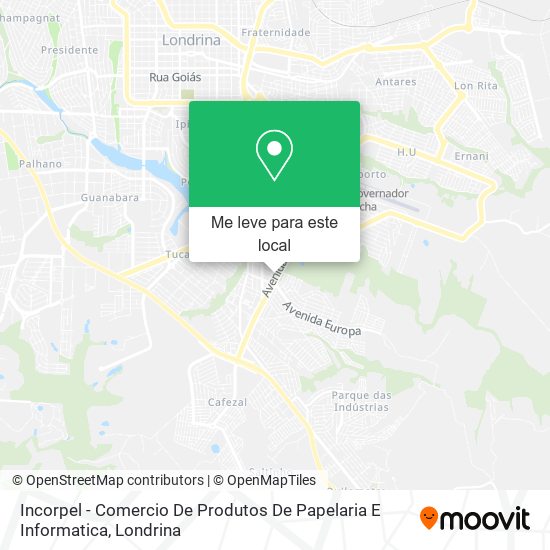 Incorpel - Comercio De Produtos De Papelaria E Informatica mapa