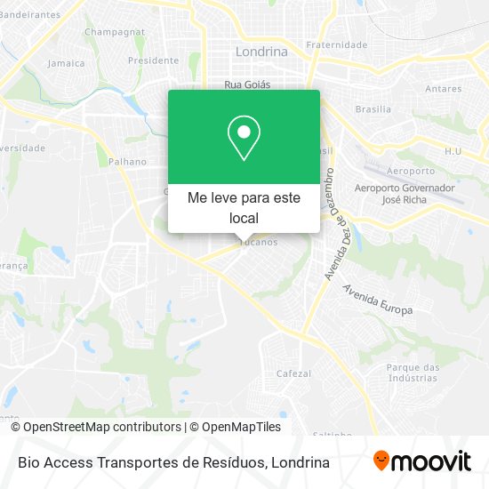 Bio Access Transportes de Resíduos mapa