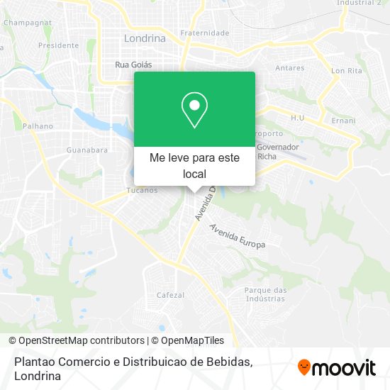 Plantao Comercio e Distribuicao de Bebidas mapa