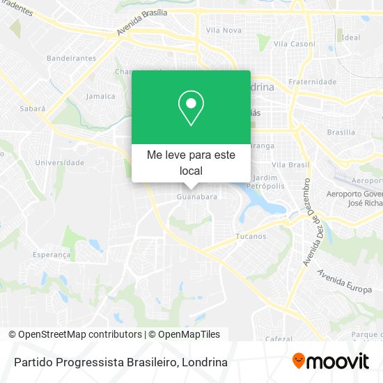 Partido Progressista Brasileiro mapa