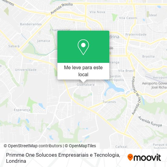 Primme One Solucoes Empresariais e Tecnologia mapa