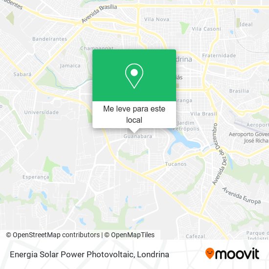 Energia Solar Power Photovoltaic mapa