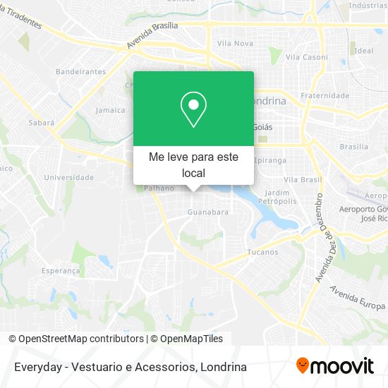 Everyday - Vestuario e Acessorios mapa