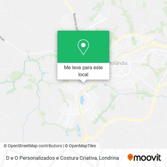 D e O Personalizados e Costura Criativa mapa