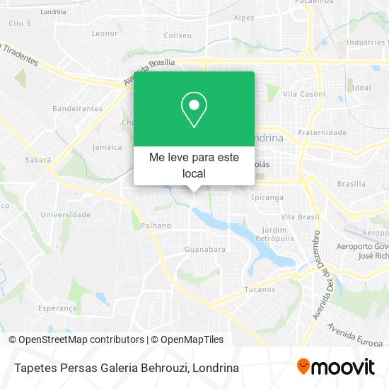 Tapetes Persas Galeria Behrouzi mapa