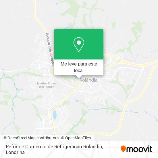 Refrirol - Comercio de Refrigeracao Rolandia mapa