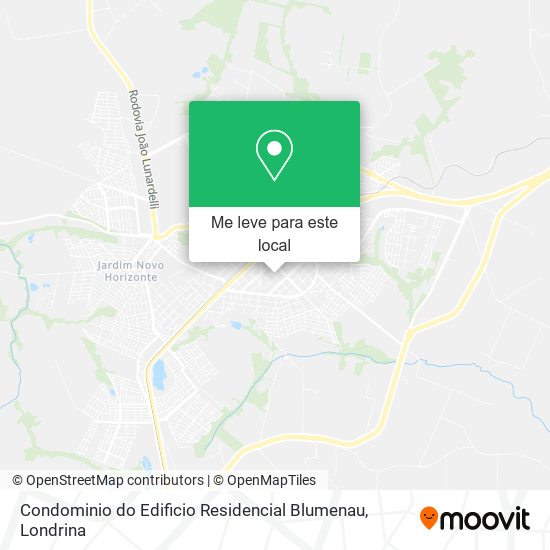 Condominio do Edificio Residencial Blumenau mapa