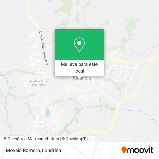 Móveis Romera mapa