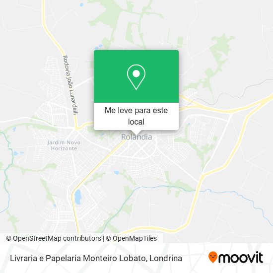 Livraria e Papelaria Monteiro Lobato mapa
