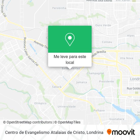 Centro de Evangelismo Atalaias de Cristo mapa