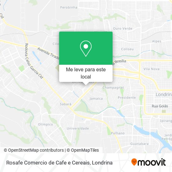 Rosafe Comercio de Cafe e Cereais mapa