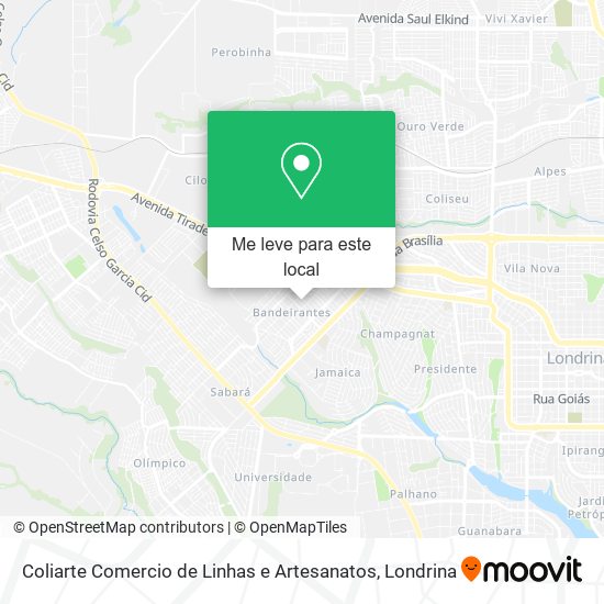 Coliarte Comercio de Linhas e Artesanatos mapa