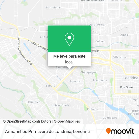Armarinhos Primavera de Londrina mapa