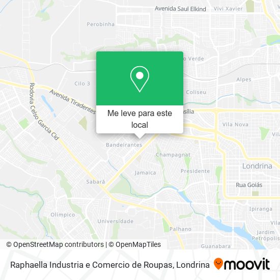 Raphaella Industria e Comercio de Roupas mapa