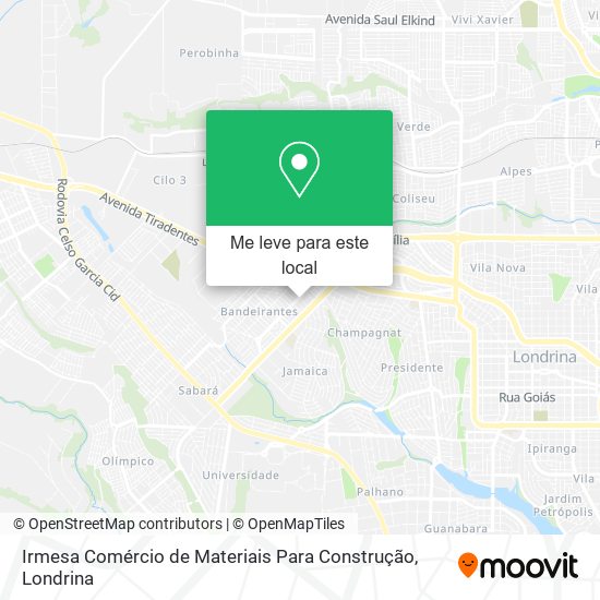 Irmesa Comércio de Materiais Para Construção mapa