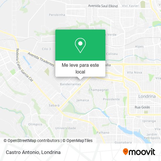 Castro Antonio mapa