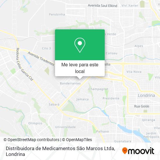 Distribuidora de Medicamentos São Marcos Ltda mapa