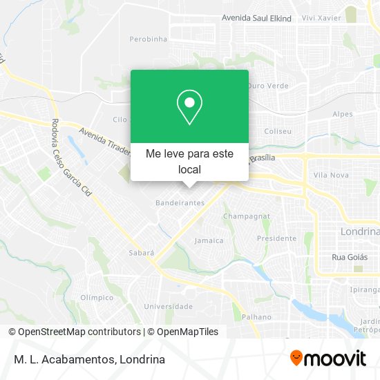 M. L. Acabamentos mapa