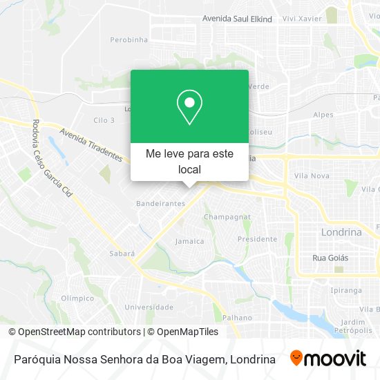 Paróquia Nossa Senhora da Boa Viagem mapa