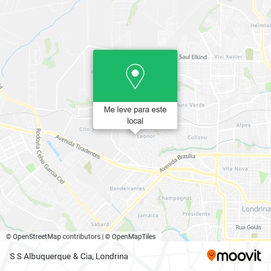S S Albuquerque & Cia mapa