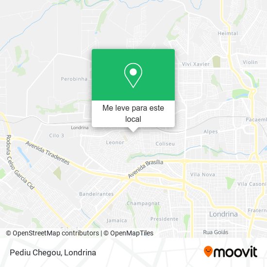 Pediu Chegou mapa