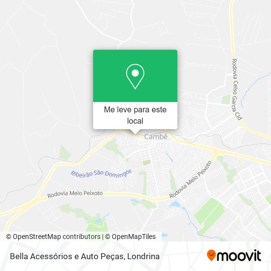 Bella Acessórios e Auto Peças mapa