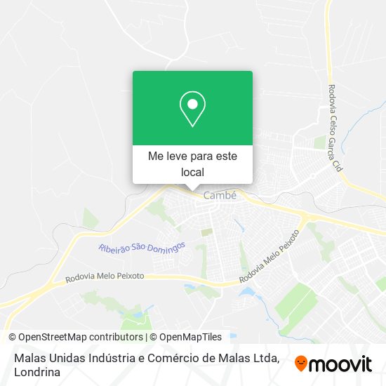 Malas Unidas Indústria e Comércio de Malas Ltda mapa