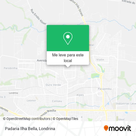 Padaria Ilha Bella mapa