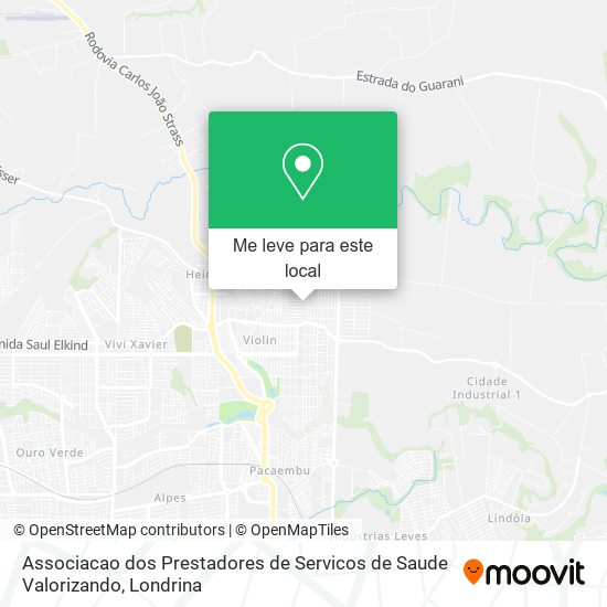 Associacao dos Prestadores de Servicos de Saude Valorizando mapa