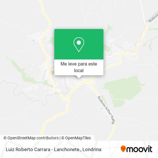 Luiz Roberto Carrara - Lanchonete. mapa