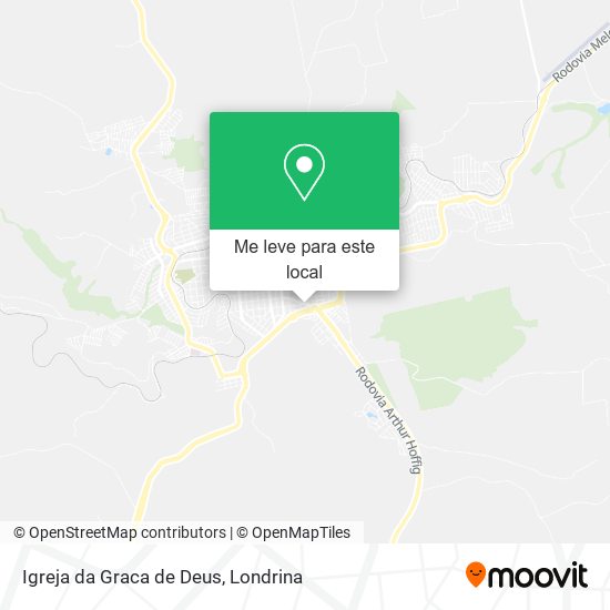 Igreja da Graca de Deus mapa