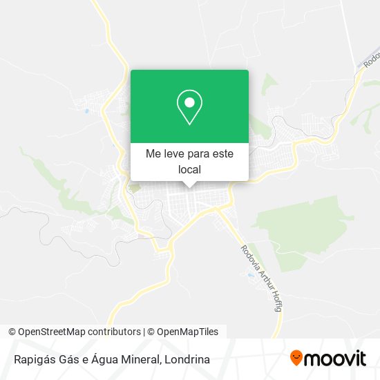 Rapigás Gás e Água Mineral mapa