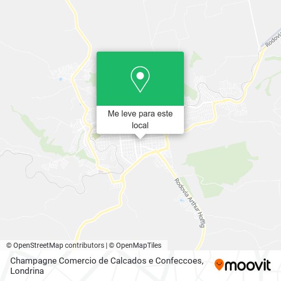 Champagne Comercio de Calcados e Confeccoes mapa