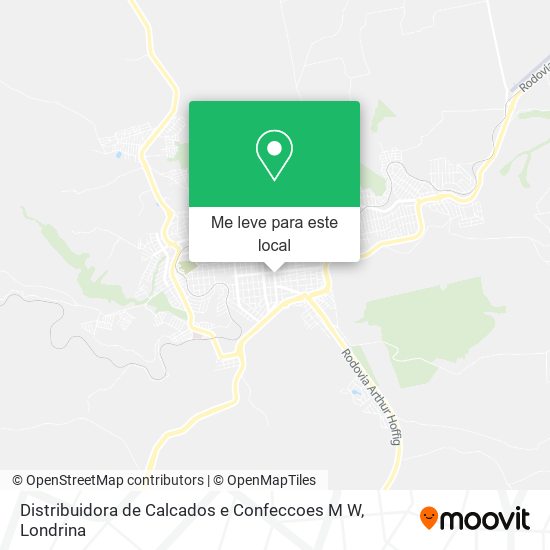 Distribuidora de Calcados e Confeccoes M W mapa