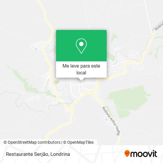 Restaurante Serjão mapa